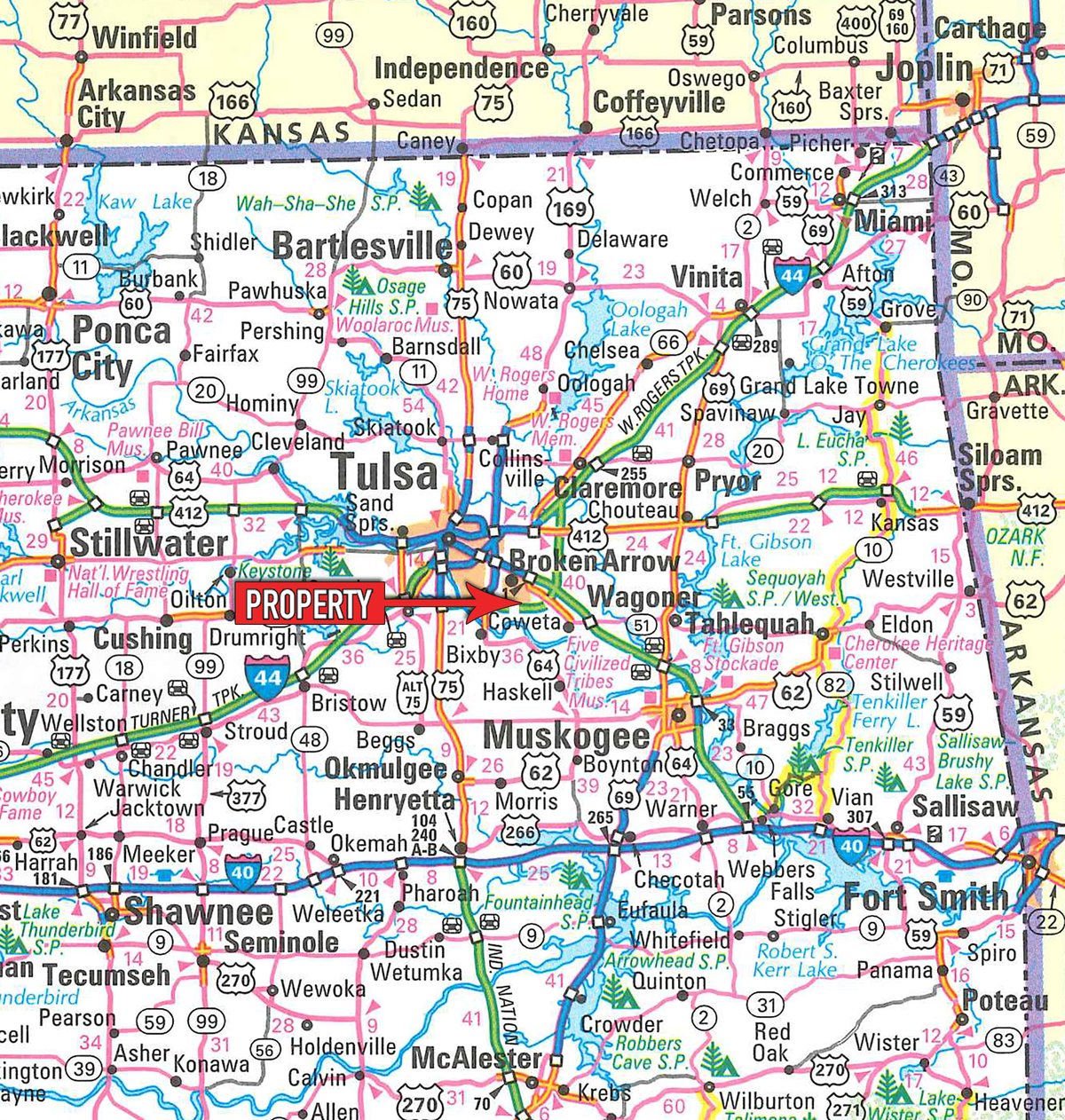 Area map - IMPORTANT SEALED BID REAL ESTATE AUCTION - 6.56+/- ACRES IN BROKEN ARROW, OKLAHOMA